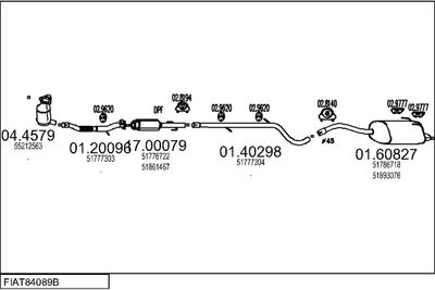 SISTEM DE ESAPAMENT MTS FIAT84089B032826