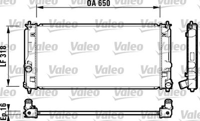 VALEO 732413 Крышка радиатора  для TOYOTA CELICA (Тойота Келика)
