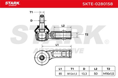 накрайник на напречна кормилна щанга STARK SKTE-0280158