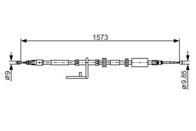 Cable Pull, parking brake 1 987 482 313