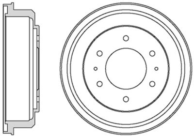 Тормозной барабан MOTAQUIP VBE638 для MITSUBISHI L