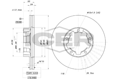 спирачен диск ICER 78BD0052-2