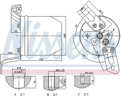 USCATOR AER CONDITIONAT NISSENS 95196 4