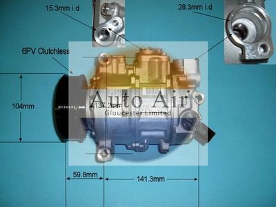 Compressor, air conditioning Auto Air Gloucester 14-9703