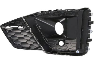 Voorbumper afdekking Voor Rechts (met mistlampgaten, met parkeersensor gaten, chroom, S-LINE) past: AUDI A5 F5 01.19-06.24