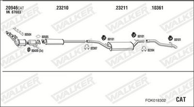 Изпускателна система WALKER FOK018302