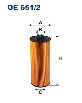 Oljefilter FILTRON OE 651/2