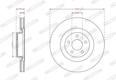 Bromsskiva FERODO DDF3111C