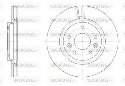 WOKING D61581.10 Тормозные диски  для NISSAN X-TRAIL (T32_) 1.6 dCi (T32)