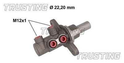 Главный тормозной цилиндр TRUSTING PF967 для TOYOTA AURIS