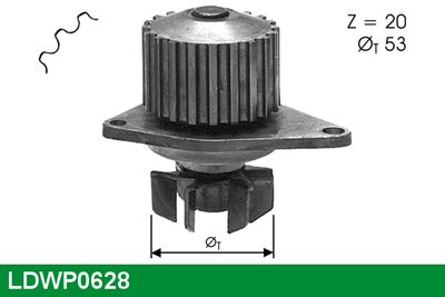 POMPă DE APă RăCIRE MOTOR LUCAS LDWP0628