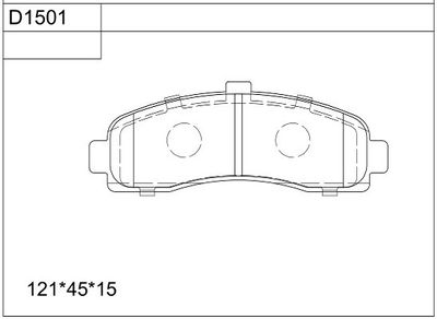 ASIMCO KD1501 Тормозные колодки и сигнализаторы  для NISSAN MICRA II (K11) 1.0 i 16V