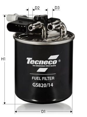 Filtr paliwa TECNECO FILTERS GS820/14