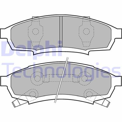 Комплект тормозных колодок, дисковый тормоз DELPHI LP895 для CHEVROLET LUMINA