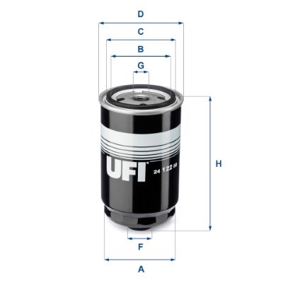 Топливный фильтр UFI 24.122.00 для HYUNDAI ix35