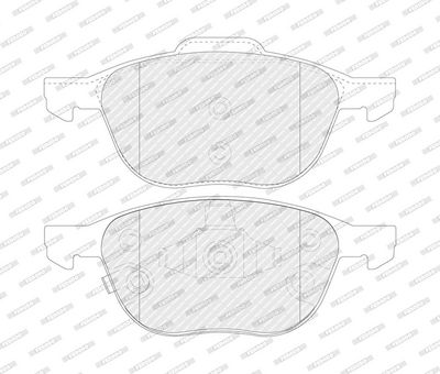 комплект спирачно феродо, дискови спирачки FERODO FDB4709