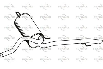 Глушитель выхлопных газов конечный FENNO P2279 для FIAT LINEA