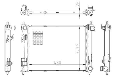 RADIATOR RACIRE MOTOR NRF 550039