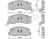 Kit pastiglie freno, Freno a disco METELLI 22-0281-0