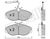 Kit pastiglie freno, Freno a disco METELLI 22-0154-0