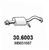 Silenziatore centrale ASSO 30.6003