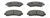Kit pastiglie freno, Freno a disco CHAMPION 573467CH