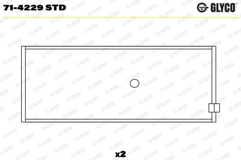 Coussinet+bielle GLYCO 71-4229 STD