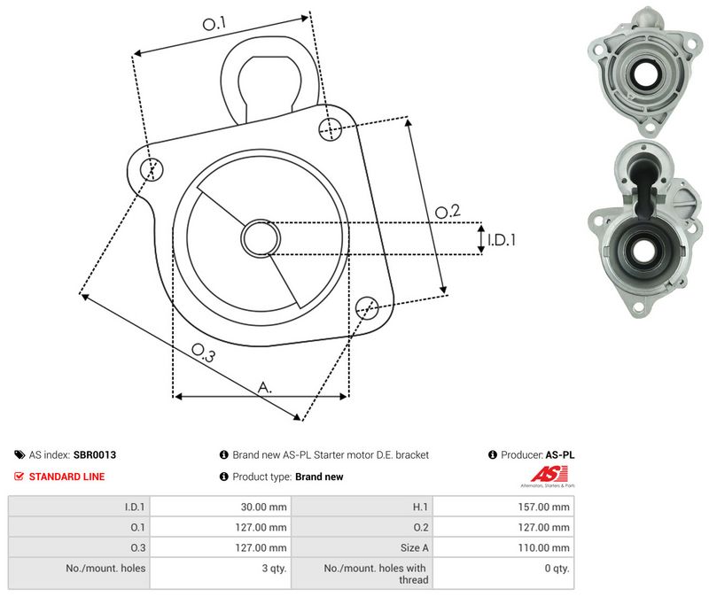 Starterikaas, Karburaator, AS-PL SBR0013