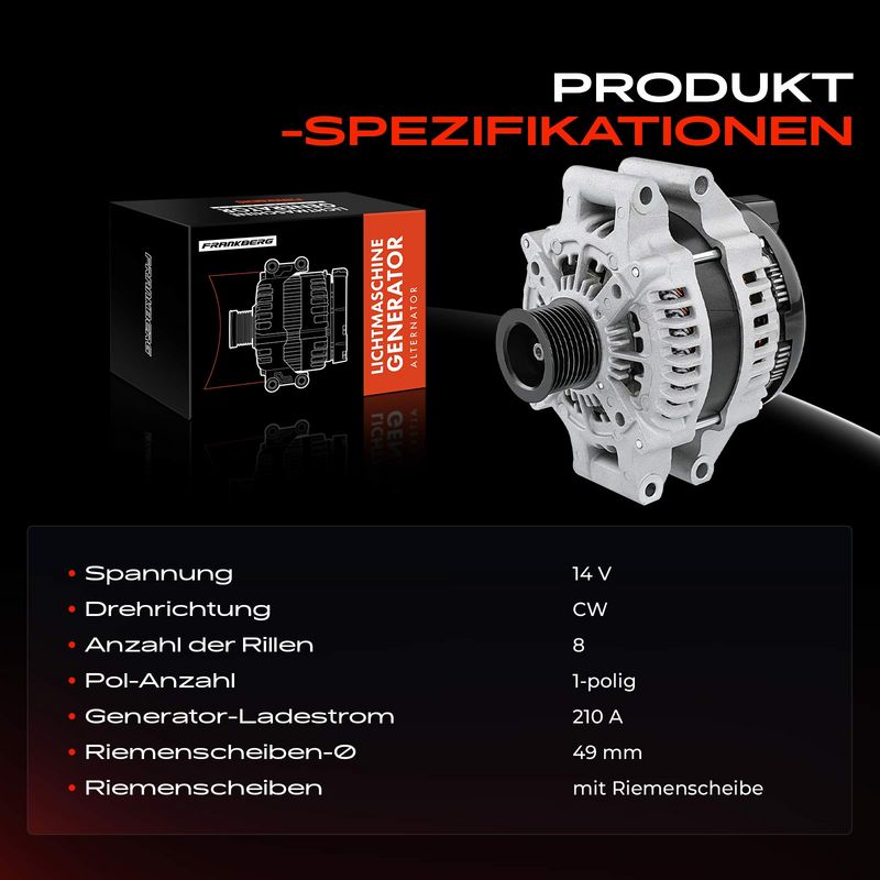 Frankberg 5481FB0001832 Alternator