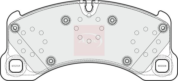 APEC Brake Pad Set, disc brake PAD1670