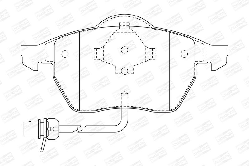 CHAMPION Plaquettes de frein à disque 573022CH