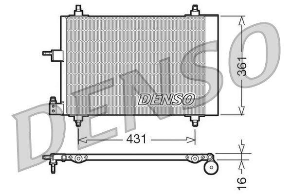 DENSO kondenzátor, klíma DCN07009