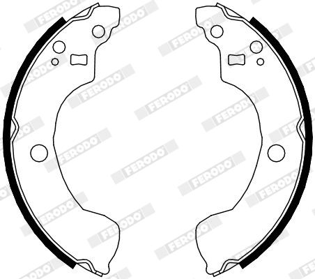 Комплект гальмівних колодок, Ferodo FSB4106