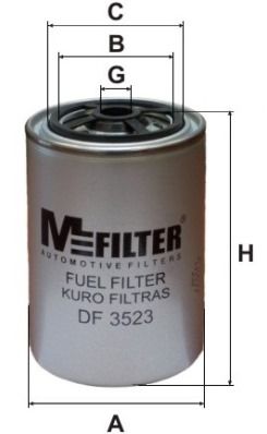 filtr paliva RVI motor DCI DF3523