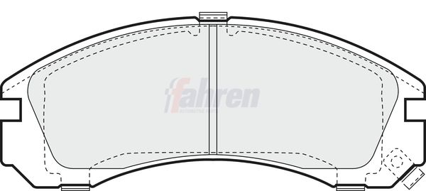 Fahren Brake Pad Set, disc brake FBP3173