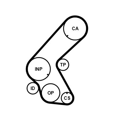 CONTINENTAL CTAM CT1014K3 Timing Belt Kit