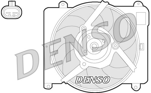 DENSO ventilátor, motorhűtés DER09054