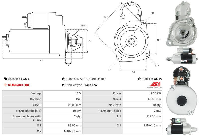 AS-PL S0203 Starter