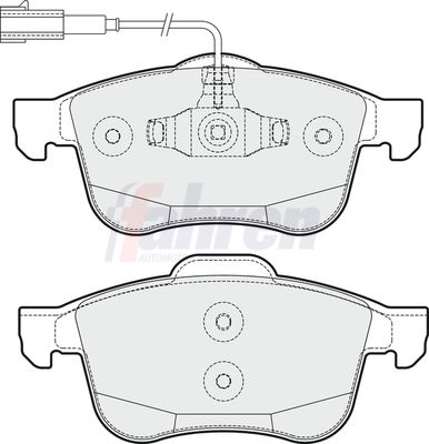 Fahren Brake Pad Set, disc brake FBP3632