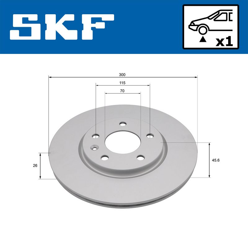 спирачен диск SKF