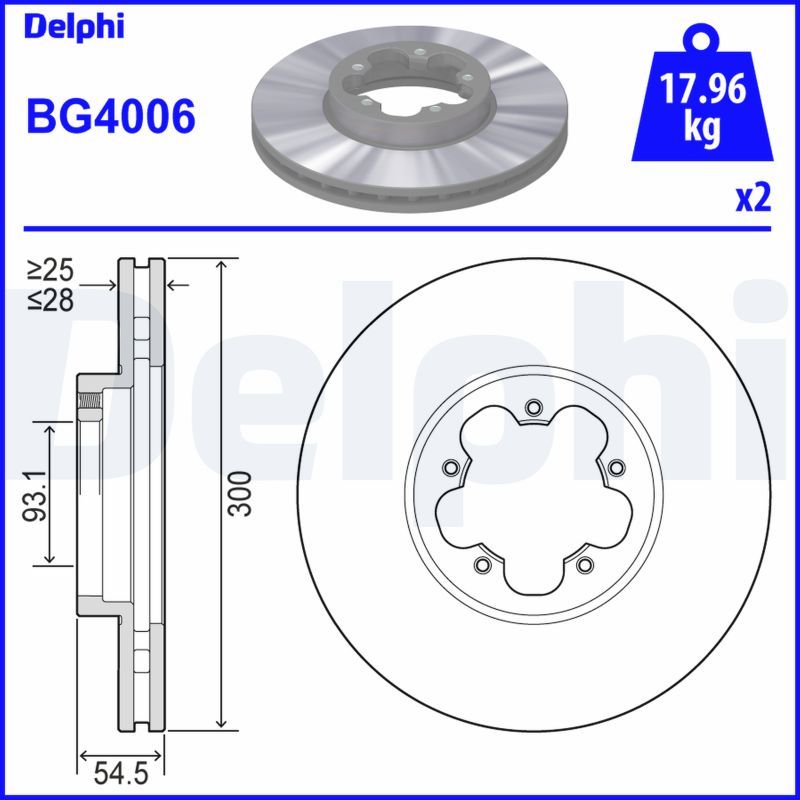Delphi Brake Disc BG4006