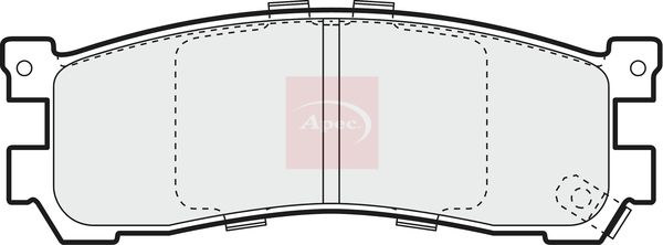 APEC Brake Pad Set, disc brake PAD1067