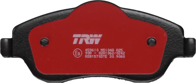 Piduriklotsi komplekt, ketaspidur, TRW GDB1570DTE