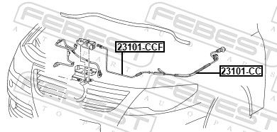 FEBEST 23101-CCF Bonnet Cable