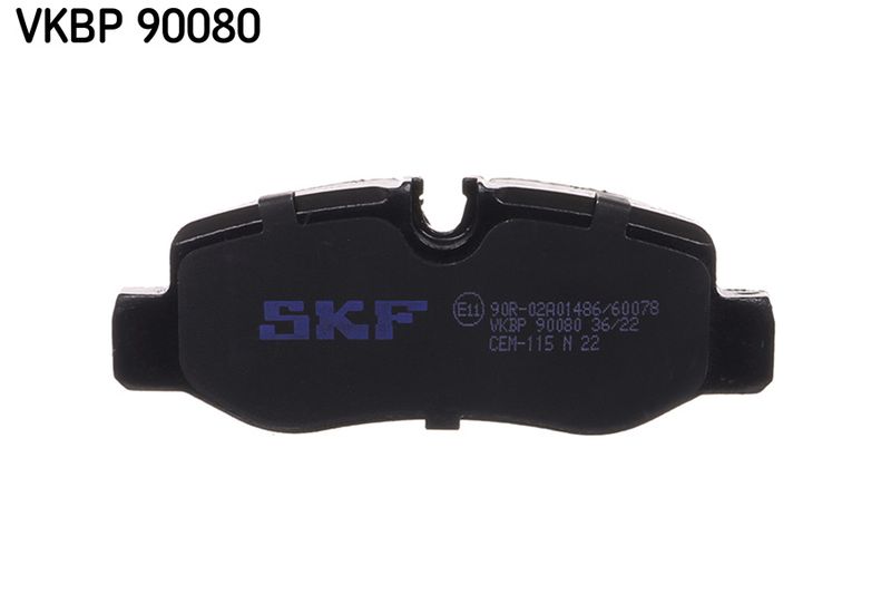 Комплект гальмівних накладок, дискове гальмо, Skf VKBP90080