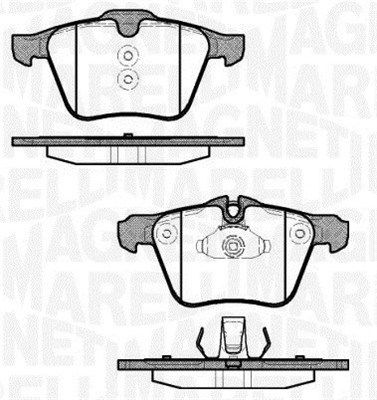 MAGNETI MARELLI fékbetétkészlet, tárcsafék 363916060823