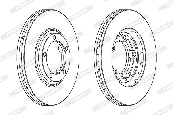 FERODO Remschijf DDF1822