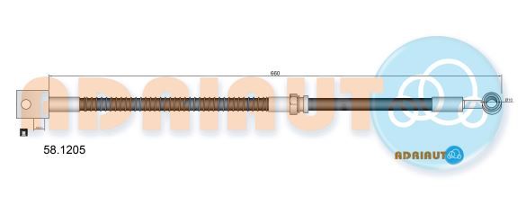 ADRIAUTO шланг гальмівний передній правий SSANGYONG ACTYON I, ACTYON SPORTS I, ACTYON SPORTS II, KYRON, REXTON / REXTO