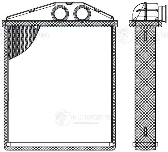 Теплообмінник, система опалення салону, Luzar LRH2144