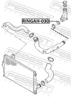 FEBEST RINGAH-030 Seal Ring, charge air hose